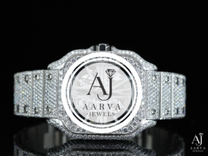 Montre mécanique automatique avec réserve de marche, cadran carré de 28 mm, bracelet en acier inoxydable, incrustation de strass, style bijou - Product Image 3