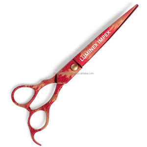 Yasaka 3PCS Professional <b>Barber</b> Scissors <b>Set</b> Stainless Steel Sharp Christmas Tree Design Hair Cutting Thinning Hair Dressing - Product Image 3