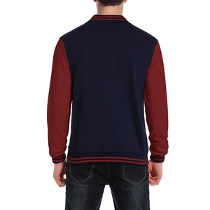 Wholesale All-Color Custom <b>Men's</b> Waterproof Varsity <b>Jacket</b> with <b>Leather</b> Sleeves Comfortable Baseball Letterman Design Winter - Product Image 2