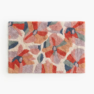 พรมเช็ดเท้าหรูหราทันสมัยสำหรับห้องน้ำ แห้งเร็ว ผลิตจากผ้าฝ้ายดีไซน์เนอร์ด้วยเทคนิคการผลิตด้วยเครื่องจักร โดย ITHL - Product Image 1