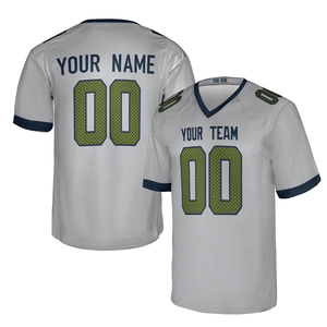 Maillot de football américain de haute qualité à manches courtes, vêtements de sport, vente en gros, prix bas, maillot de football américain - Product Image 1