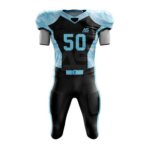 Vêtements de sport, couleur unie, respirant, uniforme de football américain, léger, design personnalisé, uniforme de football américain - Product Image 1