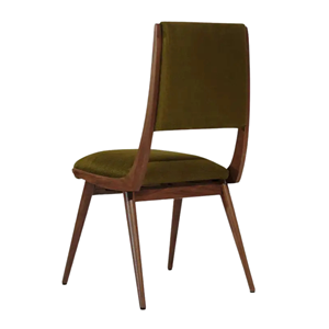 Silla de Comedor Moderna de Madera Maciza con Asiento Tapizado para Hogar, Cocina, Restaurante, Hotel, Cafetería, Muebles de Diseño Confortable - Product Image 5