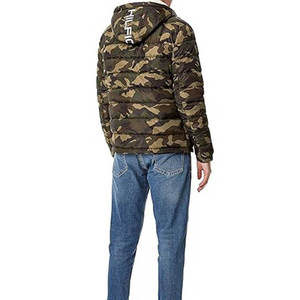 Fully Customized Men's Waterproof Canvas Puffer <b>Jackets</b> Polyester Wadding Filled Winter DDP Shipping - Product Image 4
