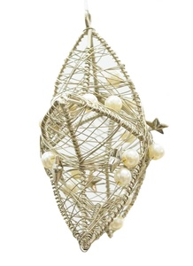 ที่แขวนเทียนรูปดาวหัวใจ ประดับมุกโลหะ ตกแต่งต้นคริสต์มาส - Product Image 3