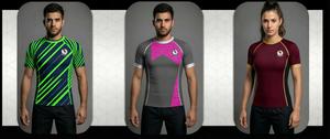 Camiseta Deportiva de Manga Corta para Hombre, Negra, Compresiva, con Estampado de Escamas de Dragón Verde y Emblema Dorado, de Secado Rápido - Product Image 2