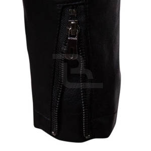 Chaqueta de Cuero Genuino para Hombre, Transpirable, Ecológica, Resistente al Viento, Cálida para Invierno, Cierre de Cremallera, Precio Razonable - Product Image 6