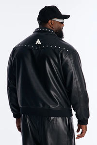 Chaqueta de Motociclista Vintage de Cuero Genuino, Transpirable, Resistente al Viento e Impermeable, Estilo Streetwear para Hombre, Cuero Vacuno Natural - Product Image 2