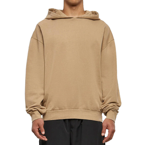 Wholesale Premium 100% Cotton Pullover Hoodies Logo Print Design Heavyweight French Terry Anti-Wrinkle Hoodies Style for <b>Men</b> - Product Image 1