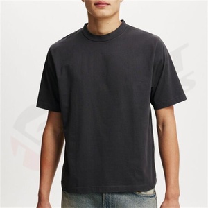 Camisetas Casuales de Algodón Satinado con Hombros Caídos, Diseño Personalizado, 280 g/m², Peso Pesado, Estilo Oversize, para Hombre, Marca Propia, Antiencogimiento - Product Image 4