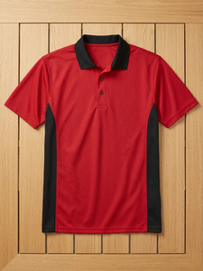 Wholesale Contrast Color Panels <b>Men</b> Sports Golf Uniform Moisture-Wicking Dry Fit Performance <b>Polo</b> T <b>Shirts</b> - Product Image 5