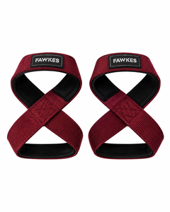 Sangles de levage FAWKES en forme de 8, bleu marine, antidérapantes, réglables, légères, confortables, avec fermeture à boucle, pour la musculation, unisexes - Product Image 2