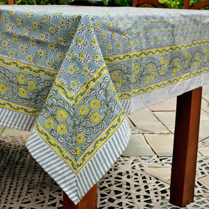 Sanvi K Handicrafts - Housse de table personnalisable en coton 100% imprimé à la main avec un motif Amer attrayant pour la décoration de la maison - Product Image 1