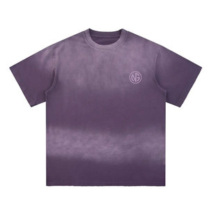 Camisetas de Diseño Único para Hombre, Efecto Desgastado por el Sol, Manga Corta, Cuello Redondo, 100% Algodón, Corte Holgado, Estampadas, Secado Rápido, Transpirables, Gran Venta - Product Image 1
