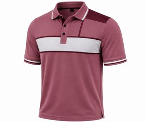 Polo de Manga Corta para Hombre, Diseño a Rayas, Color Block, Tejido de Secado Rápido, Verde, Blanco y Negro - Product Image 2