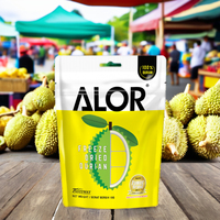 ALOR 100% Gedroogd Tropisch Fruit Zoete Durian Rambutan Mango Aardbei Ananas Jackfruit Cadeauverpakking Maleisië 12 Maanden