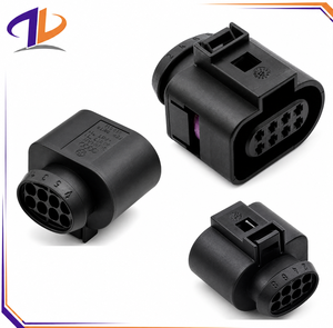 Conector de cableado eléctrico automotriz 1J0973714 compatible con carcasa de nailon y contacto de cobre de 8 pines - Product Image 1