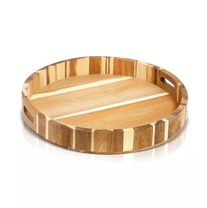 Plateau de service en bois Root Craft, rectangulaire, en bois massif, design minimaliste, surface polie, durable, pour une utilisation polyvalente - Product Image 2