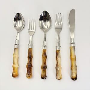 Nuevo Juego de Cubiertos de Acero Inoxidable con Mango de Resina, Diseño Innovador, Juego de Cubiertos para Restaurante - Product Image 3