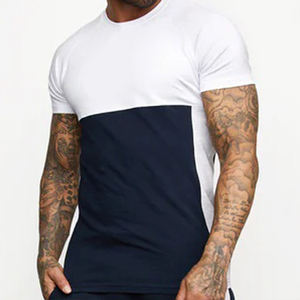 <b>White</b> Navy 100% Cotton Mens Casual Short Sleeve Athletic Fit Summer Streetwear Quick Dry Breathable Fashion <b>Tee</b> - Product Image 4