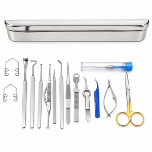 Juego Estándar de Instrumentos Oftalmológicos Manuales de Acero Inoxidable, Kit Quirúrgico Oftálmico Profesional para el Cuidado de los Ojos - Product Image 5