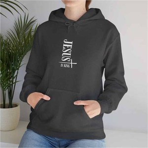 เสื้อฮู้ดดี้ Jesus God First สำหรับผู้ชาย ผู้หญิง และวัยรุ่น แบบสั่งทำพิเศษ ปักลายมหาวิทยาลัย/วิทยาลัย ด้วยผ้าเชนิลล์ - Product Image 2