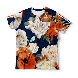 เสื้อยืดผู้ชายลายดอกไม้ คอกลม แขนสั้น พิมพ์ลายแบบซับลิเมชั่น สไตล์ฮิปฮอป สำหรับฤดูใบไม้ผลิและฤดูร้อน เสื้อผ้าลำลองแนวสตรีท โพลีเอสเตอร์ 100% - Product Image 6