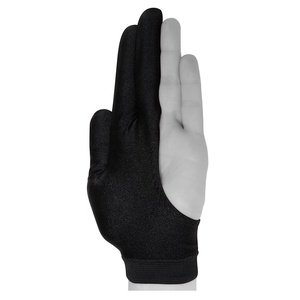 2026 New Arrival Customized Logo Manufacturers High Quality 3 Finger Billiards Gloves for Cue Sticks - Product Image 3