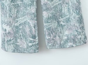 Pantalones Cargo de Cintura Alta para Mujer, Estampados, Holgados, Largos, Estilo Casual de Verano, con Bolsillos, Material de Lona - Product Image 6