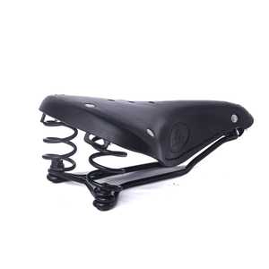 Sillín de Bicicleta M.A Leathers B17, Estilo Cuero, Suspensión de Resorte, Rieles Dobles de Acero, Asiento de Bicicleta Cómodo para Ciclismo de Carretera y MTB - Product Image 1