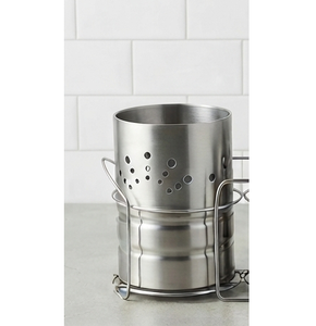 Porta Utensilios de Acero Inoxidable, 2 Piezas, Soporte Cilíndrico para Cubiertos, Organizador de Cubertería para Cocina - Product Image 5