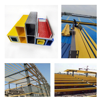 Profils en PRF pultrudés de qualité industrielle pour structures résistantes à la corrosion, profils structurels en PRF pour balustrades de passerelles et plateformes