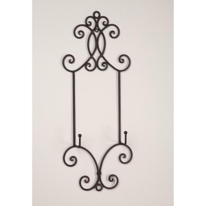 Wrought Iron Metal Plate Rack Black Finished Perfect For Kitchenware <b>Tabletop</b> Standing Multifunction Plate <b>Storage</b> Holder - Product Image 2