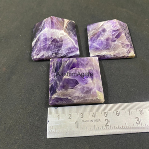 Pyramide en cristal d'améthyste naturelle polie, pierre précieuse violette, pierre de guérison, décoration intérieure, vente en gros - Product Image 3
