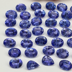 พลอยแทนซาเนียธรรมชาติทรงวงรีเกรด2 CT สำหรับแหวนแฮนด์เมด December birthstone ขายส่งเครื่องประดับจำนวนมาก - Product Image 3