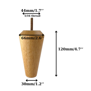 Patas de Muebles de Madera Maciza, Patas de Repuesto para Sofá, Patas de Madera para Gabinete, Mesa y Silla, Fabricante Mayorista - Product Image 4
