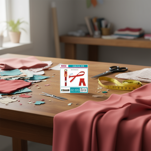 Cremallera Invisible Roja de 50 cm para Ropa - Product Image 2