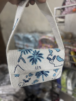 Tas Selempang Wanita India Buatan Tangan Berhias Manik-Manik Kapasitas Besar Gaya Bohemian untuk Acara Malam, Belanja, dan Pesta - Grosir