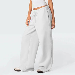 <b>Women's</b> Elastic Waist Wide Leg <b>Cargo</b> Sweatpants <b>Baggy</b> Sportswear Streetwear Breathable Eco-Friendly Casual Sweat <b>Pants</b> - Product Image 5