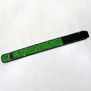 Ceinture de soutien lombaire verte à paillettes pour haltérophilie, en nylon, avec boucle réglable, unisexe, pour entraînement de force et fitness - Product Image 5