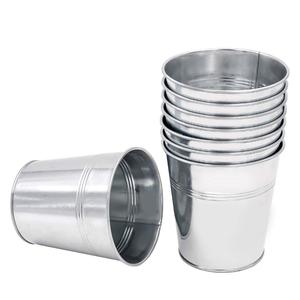 Cubo de Acero Galvanizado de Primera Calidad con Asa de Madera, Cubo Metálico Galvanizado para Jardín, Hogar y Uso Industrial - Product Image 3