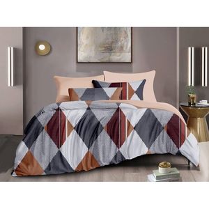 Romantic Cotton Dohar King Size 108x108 Inch Soft Lightweight Traditional Print <b>Bedspread</b> Coverlet for Hotel or Home Use - Product Image 1