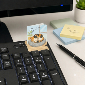 Nicher Custom OEM Animal Kitty Cat Standing <b>Memo</b> <b>Pad</b> Student Study Standing <b>Memo</b> <b>Pad</b> with Cute Design Gift Pack - Product Image 1
