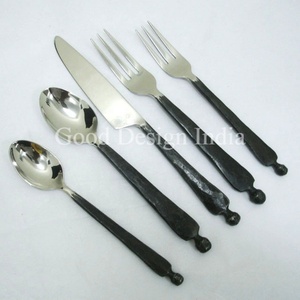 Stainless Steel Eco Friendly Travel Modern Luxury Vintage Tableware Pear Wood Handle Steak Dining <b>Knife</b> Spoon Fork Cutlery Set - Product Image 3