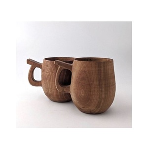 Eco Friendly Wooden Mug Handmade Solid Wood Coffee <b>Cup</b> Natural Finish Rustic Style Drinkware for Tea Coffee - Product Image 1