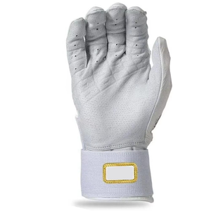 Leather Batting Glove Pair Breathable Knit Wrist Closure Wrist Support Professional Training Unisex Adult Baseball Teams Wear - Product Image 1