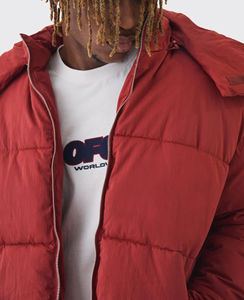 Chaqueta de invierno ligera y cálida de poliéster con capucha, acolchada de algodón, transpirable, con cremallera, para hombre, en oferta. - Product Image 2