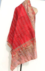 Châle Dupatta Brodé Vintage pour Femme, Écharpe Fleurie Ethnique Faite à la Main, Style Bohème, Châle Dupatta Brodé Vintage - Product Image 4