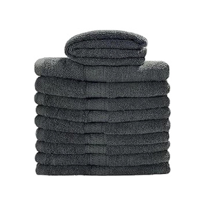 Toalla Facial de Algodón Gris de Primera Calidad, Tejida, Suave, de Secado Rápido, para Uso en Spa y Belleza - Product Image 1