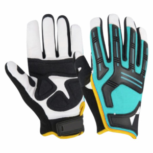 Guantes de Algodón Resistentes, Reforzados con Cuero Vacuno, para Uso Diario, Mecánica, Seguridad Laboral, Resistentes al Calor - Product Image 4
